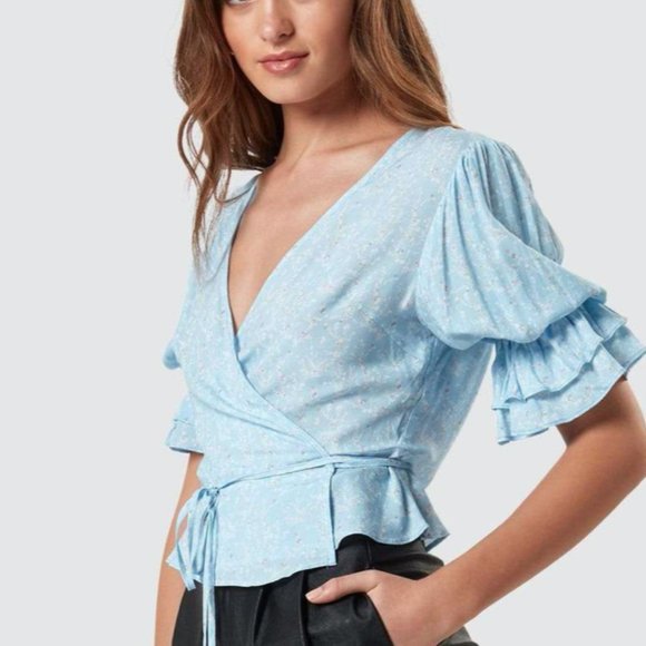 Charlie Holiday Salsa Wrap Top - Picture 4 of 4